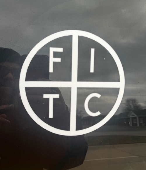 6”x6” weatherproof vinyl forged in the crossroads decal