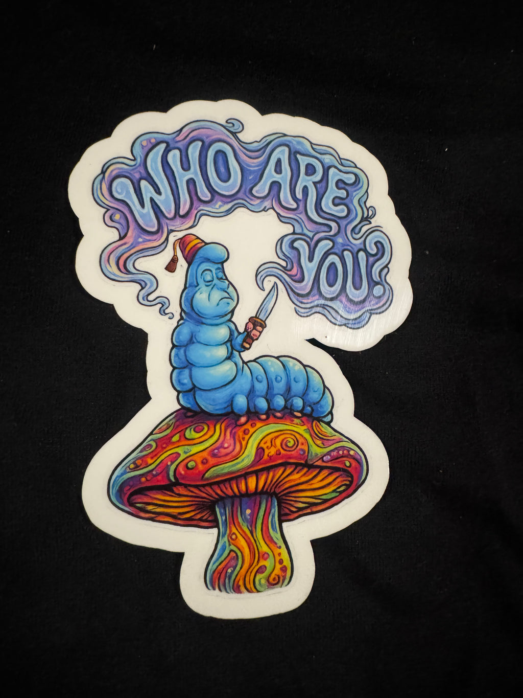 Who are you weatherproof sticker
