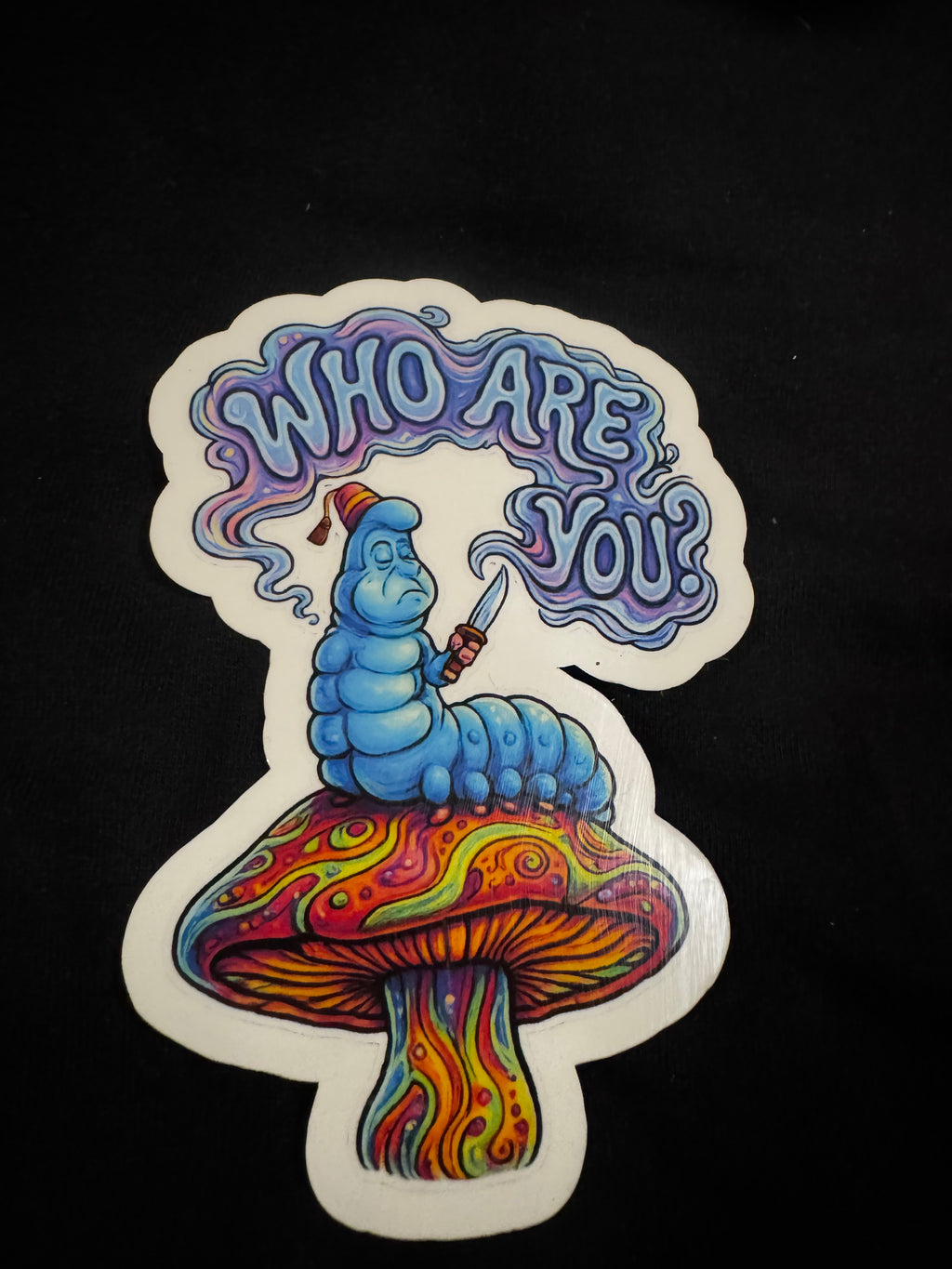 Who are you weatherproof sticker