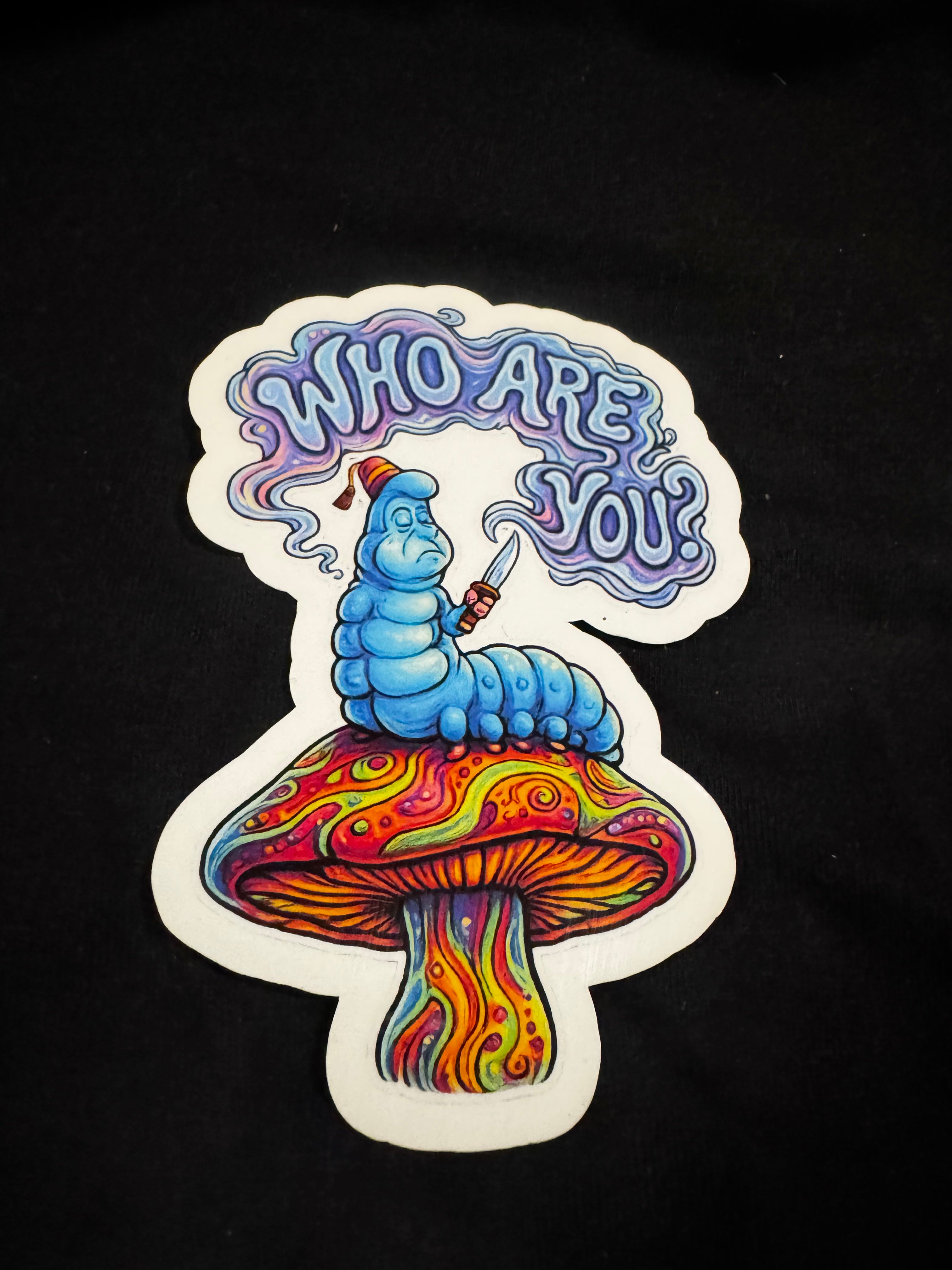 Who are you weatherproof sticker