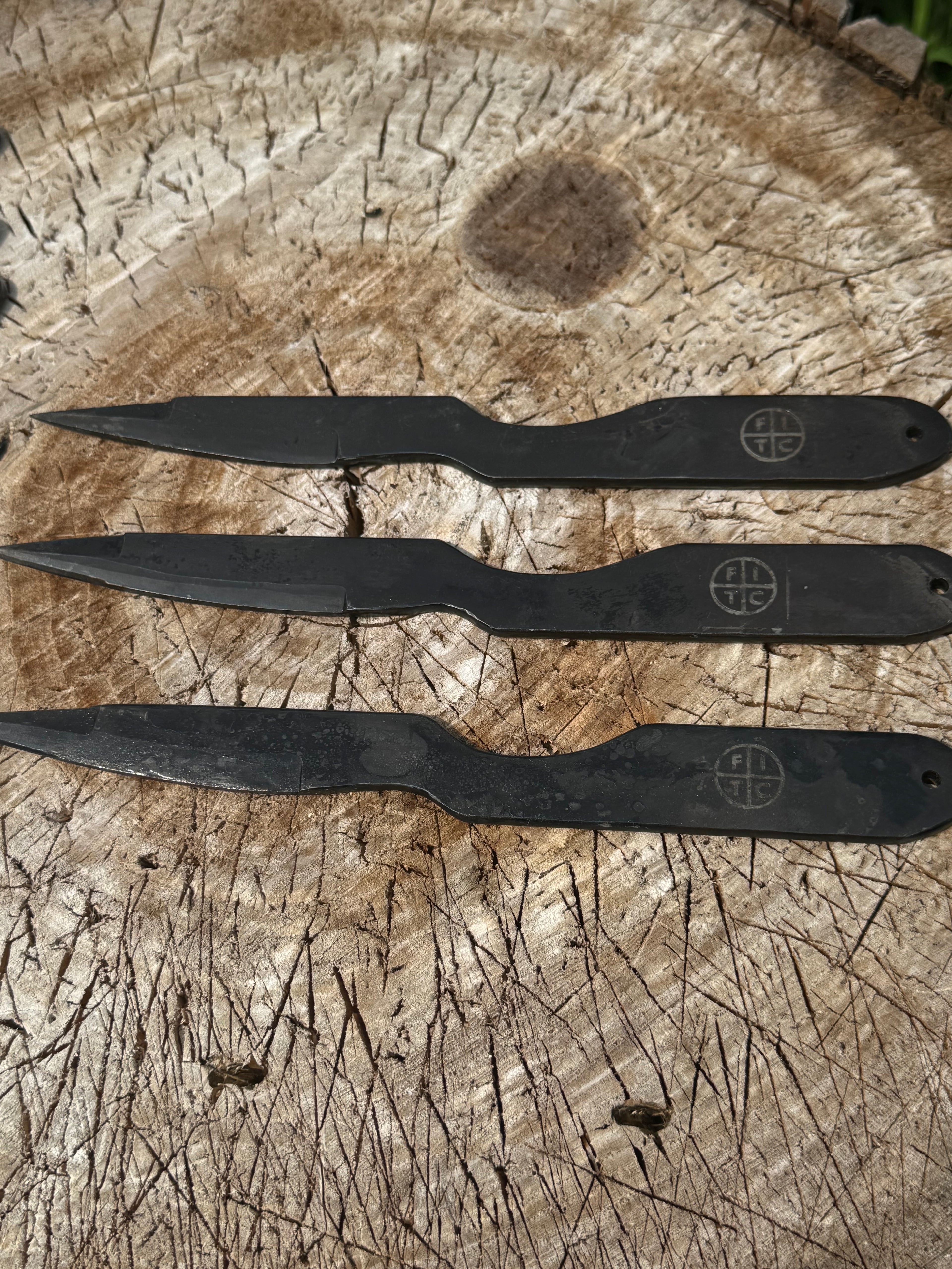 The Raven, set of 3 throwing knives